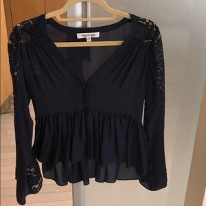 Elizabeth and james navy top